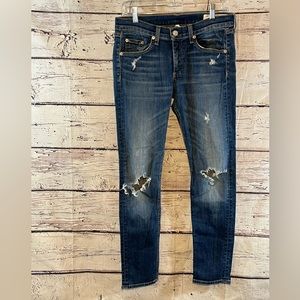 RAG & BONE Jean Ankle Capris Distressed-28